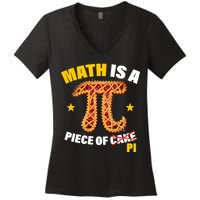 Math is a piece of pi Humor Women's V-Neck T-Shirt