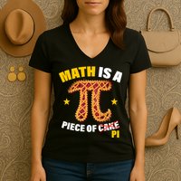 Math is a piece of pi Humor Women's V-Neck T-Shirt
