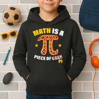 Math is a piece of pi Humor Kids Hoodie