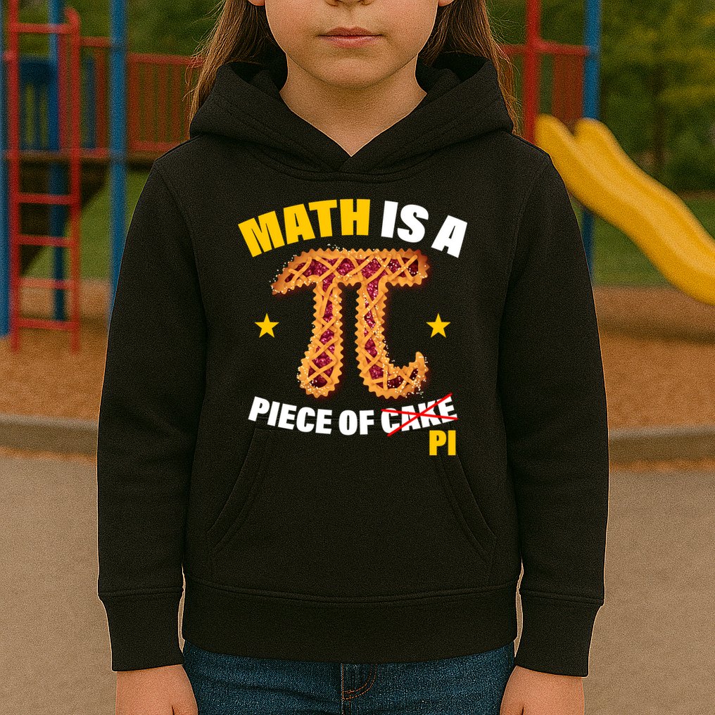 Math is a piece of pi Humor Kids Hoodie