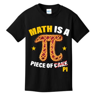 Math is a piece of pi Humor Kids T-Shirt
