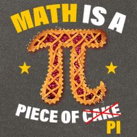 Math is a piece of pi Humor Cotton Canvas Backpack