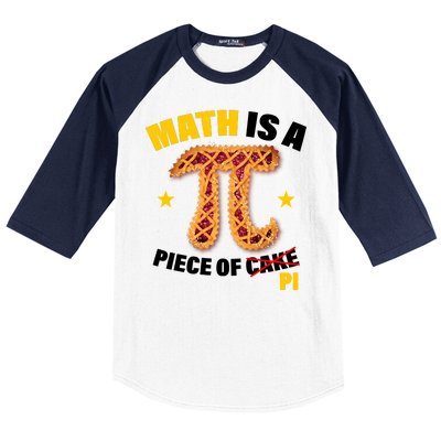 Math is a piece of pi Humor Baseball Sleeve Shirt