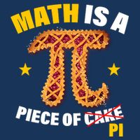 Math is a piece of pi Humor Infant Baby Jersey Bodysuit
