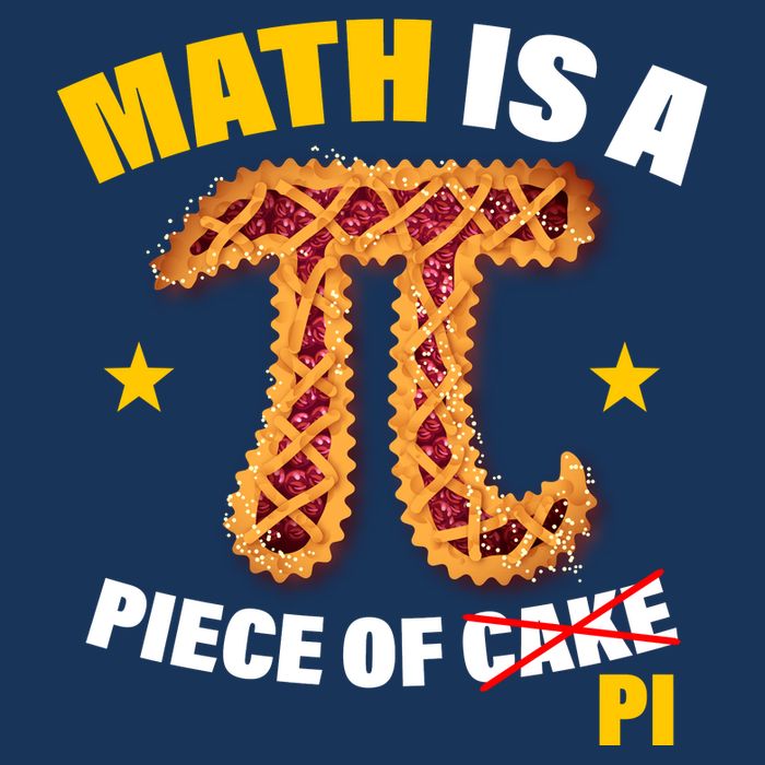 Math is a piece of pi Humor Infant Baby Jersey Bodysuit