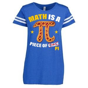 Math is a piece of pi Humor Enza Ladies Jersey Football T-Shirt