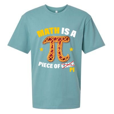 Math is a piece of pi Humor Sueded Cloud Jersey T-Shirt