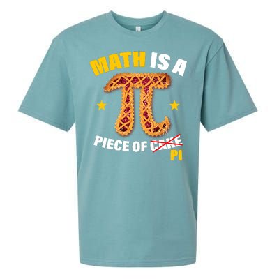 Math is a piece of pi Humor Sueded Cloud Jersey T-Shirt