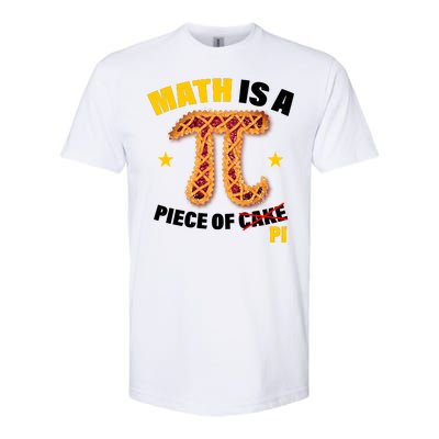 Math is a piece of pi Humor Softstyle® CVC T-Shirt