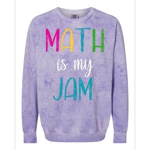 Math Is My Jam Colorblast Crewneck Sweatshirt