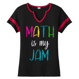 Math Is My Jam Ladies Halftime Notch Neck Tee