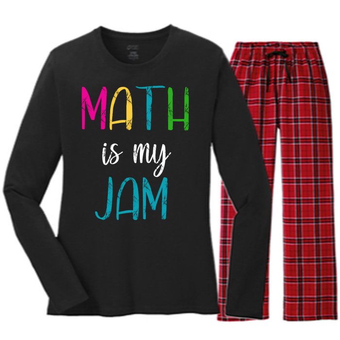 Math Is My Jam Women's Long Sleeve Flannel Pajama Set 