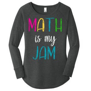 Math Is My Jam Women's Perfect Tri Tunic Long Sleeve Shirt