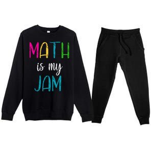 Math Is My Jam Premium Crewneck Sweatsuit Set