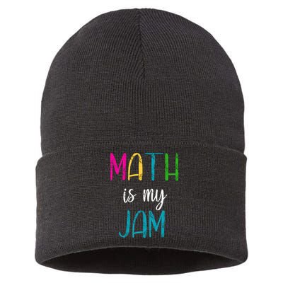 Math Is My Jam Sustainable Knit Beanie