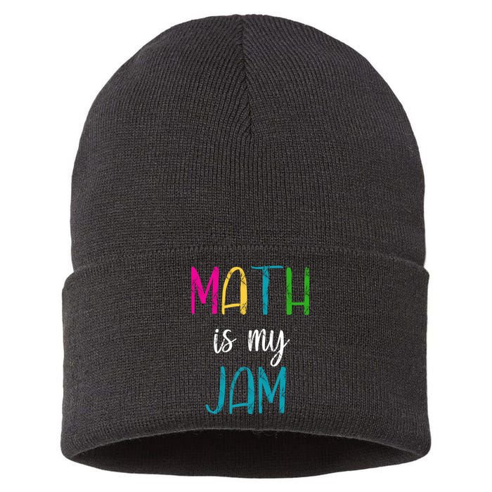 Math Is My Jam Sustainable Knit Beanie