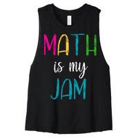 Math Is My Jam Women's Racerback Cropped Tank