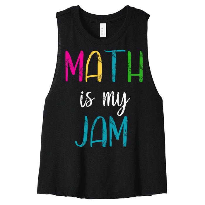 Math Is My Jam Women's Racerback Cropped Tank