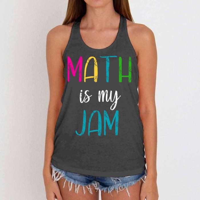 Math Is My Jam Women's Knotted Racerback Tank