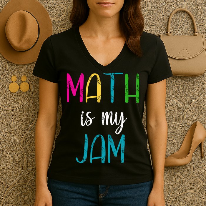 Math Is My Jam Women's V-Neck T-Shirt