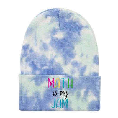 Math Is My Jam Tie Dye 12in Knit Beanie