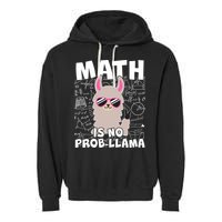 Math Is No Prob-llama Garment-Dyed Fleece Hoodie