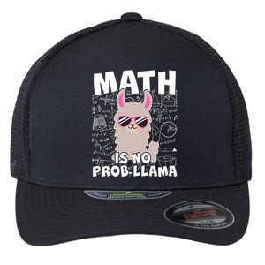 Math Is No Prob-llama Flexfit Unipanel Trucker Cap