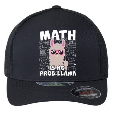 Math Is No Prob-llama Flexfit Unipanel Trucker Cap