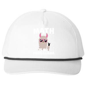 Math Is No Prob-llama Snapback Five-Panel Rope Hat