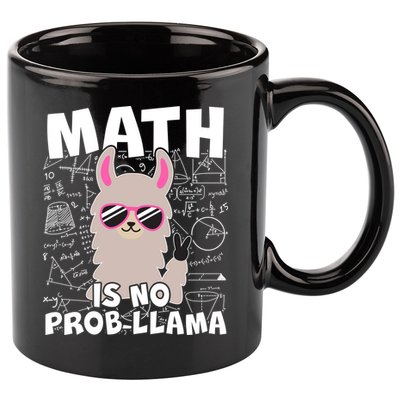 Math Is No Prob-llama 11oz C Handle Ceramic Mug