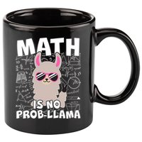 Math Is No Prob-llama 11oz C Handle Ceramic Mug