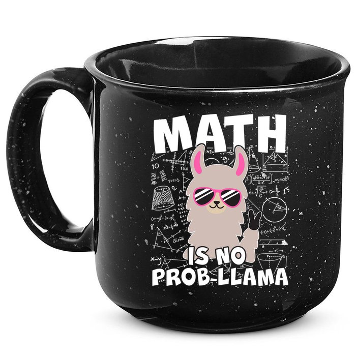 Math Is No Prob-llama 15oz Campfire Ceramic Mug