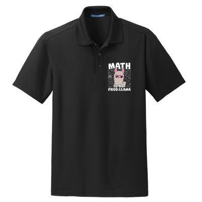 Math Is No Prob-llama Dry Zone Grid Polo