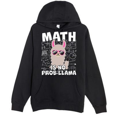 Math Is No Prob-llama Premium Pullover Hoodie