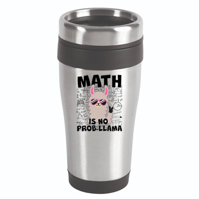 Math Is No Prob-llama 16oz Travel Tumbler