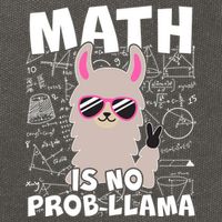 Math Is No Prob-llama Cotton Canvas Backpack