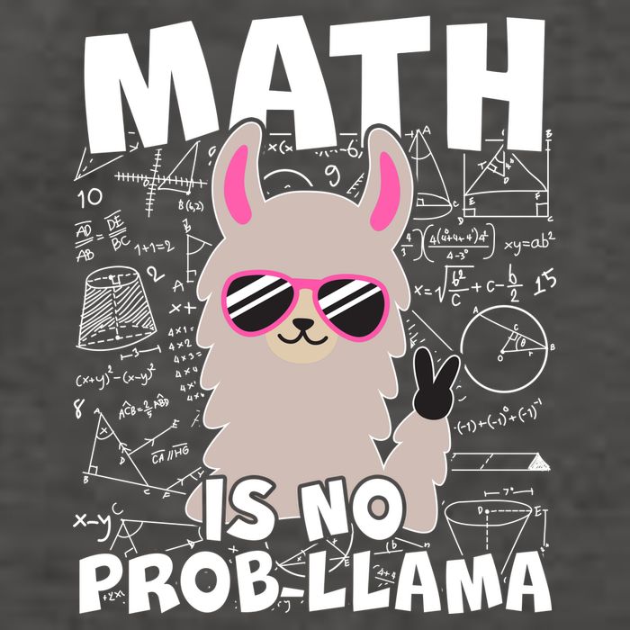 Math Is No Prob-llama Vector Backpack