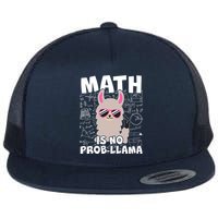 Math Is No Prob-llama Flat Bill Trucker Hat