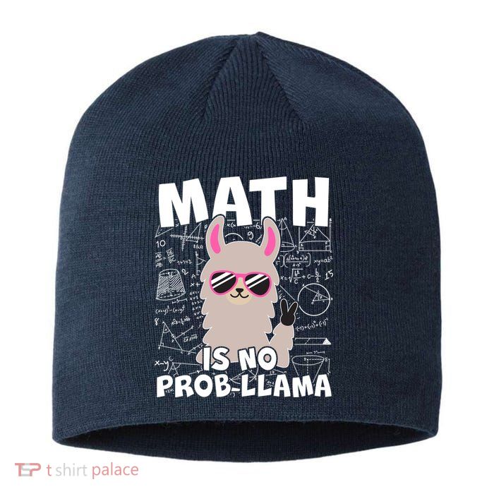 Math Is No Prob-llama Sustainable Beanie