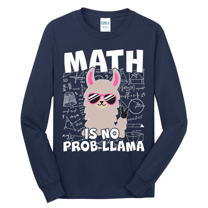 Math Is No Prob-llama Tall Long Sleeve T-Shirt