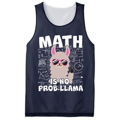 Math Is No Prob-llama Mesh Reversible Basketball Jersey Tank