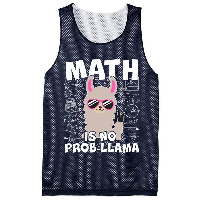 Math Is No Prob-llama Mesh Reversible Basketball Jersey Tank