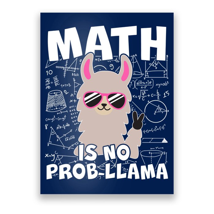 Math Is No Prob-llama Poster