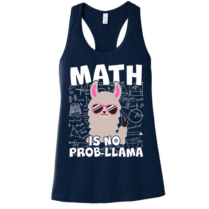 Math Is No Prob-llama Womens Tank Top