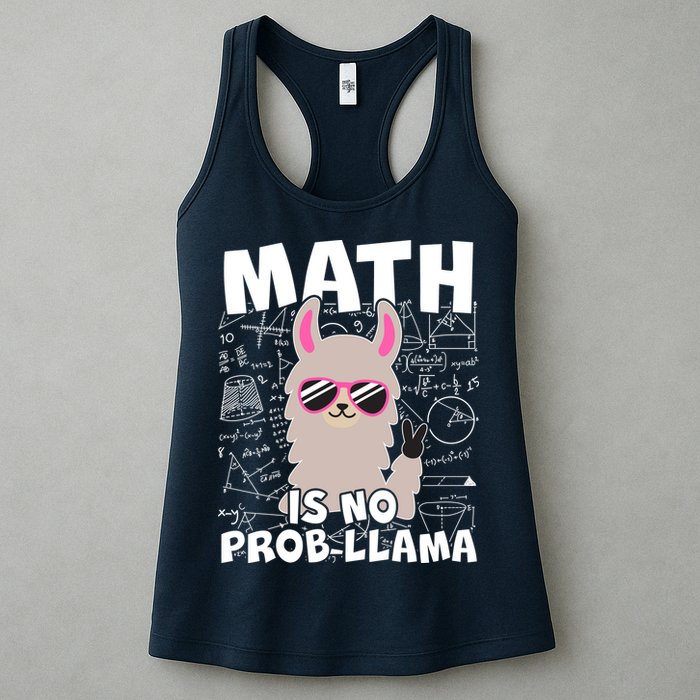 Math Is No Prob-llama Womens Tank Top