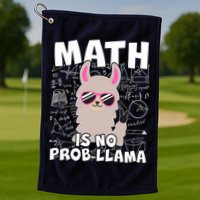 Math Is No Prob-llama Golf Towel