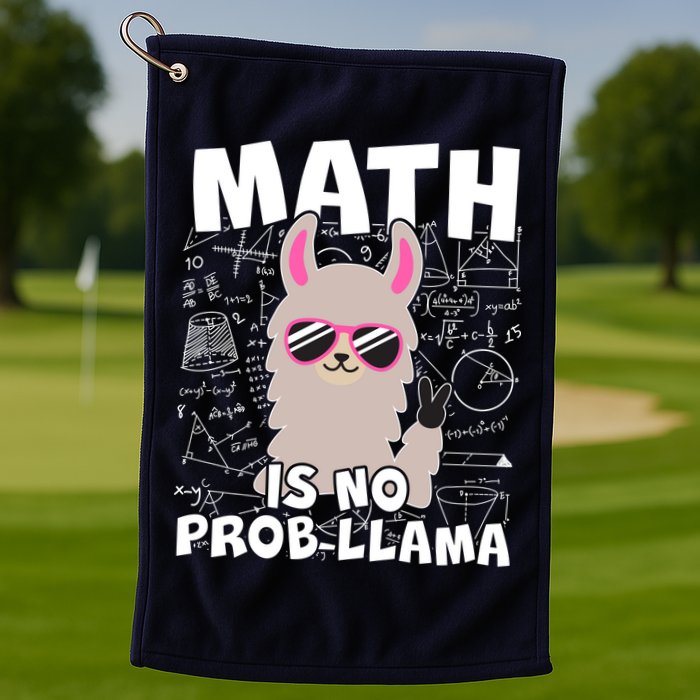 Math Is No Prob-llama Golf Towel