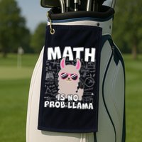 Math Is No Prob-llama Golf Towel
