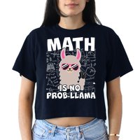 Math Is No Prob-llama Crop Top
