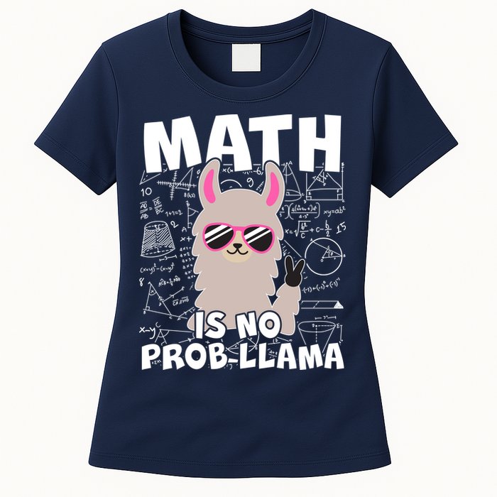 Math Is No Prob-llama Womens T-Shirt